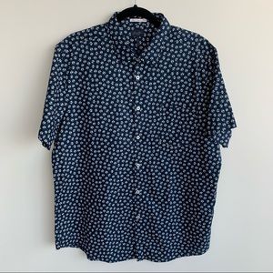 Good Man Brand navy blue short sleeve button up